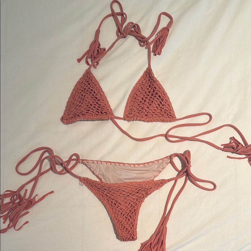 ACACIA crochet swimsuit — never worn